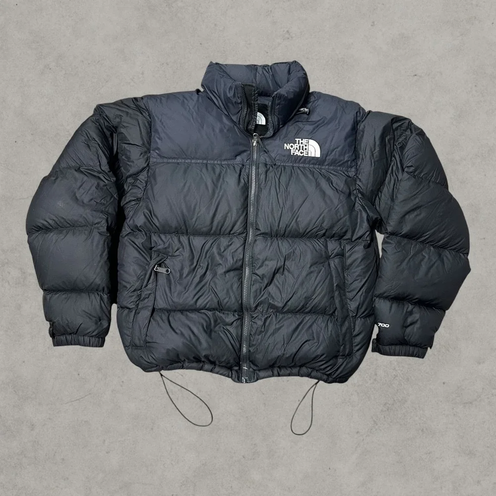 The North Face Nuptse 700 Puffer Jacket Mens Medium Black Goose Down Insulated